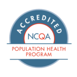 NCQA Accredited Logo with the Population Health Program